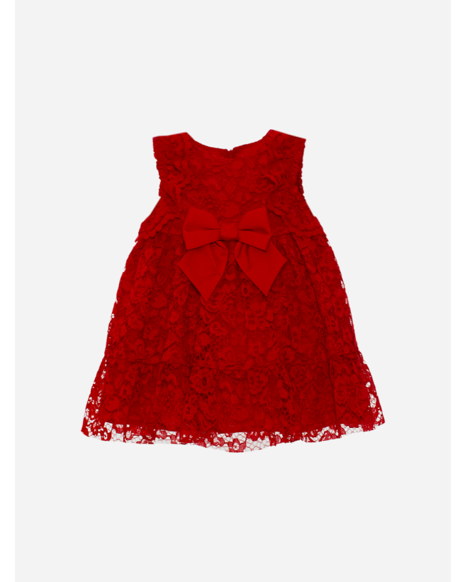 Red dress made in lace