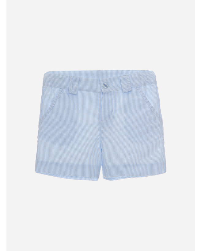 Blue Oxford shorts