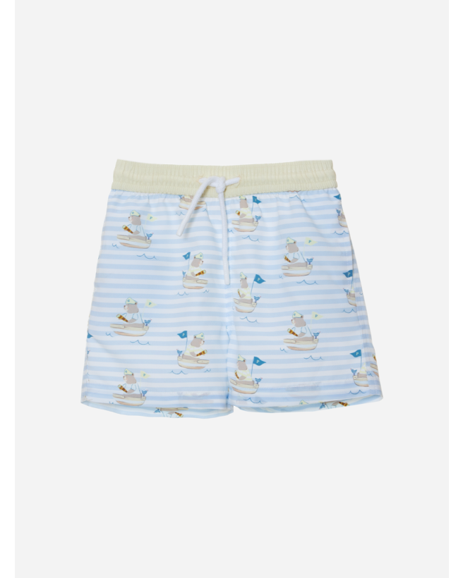  Swim shorts with teddy bear print