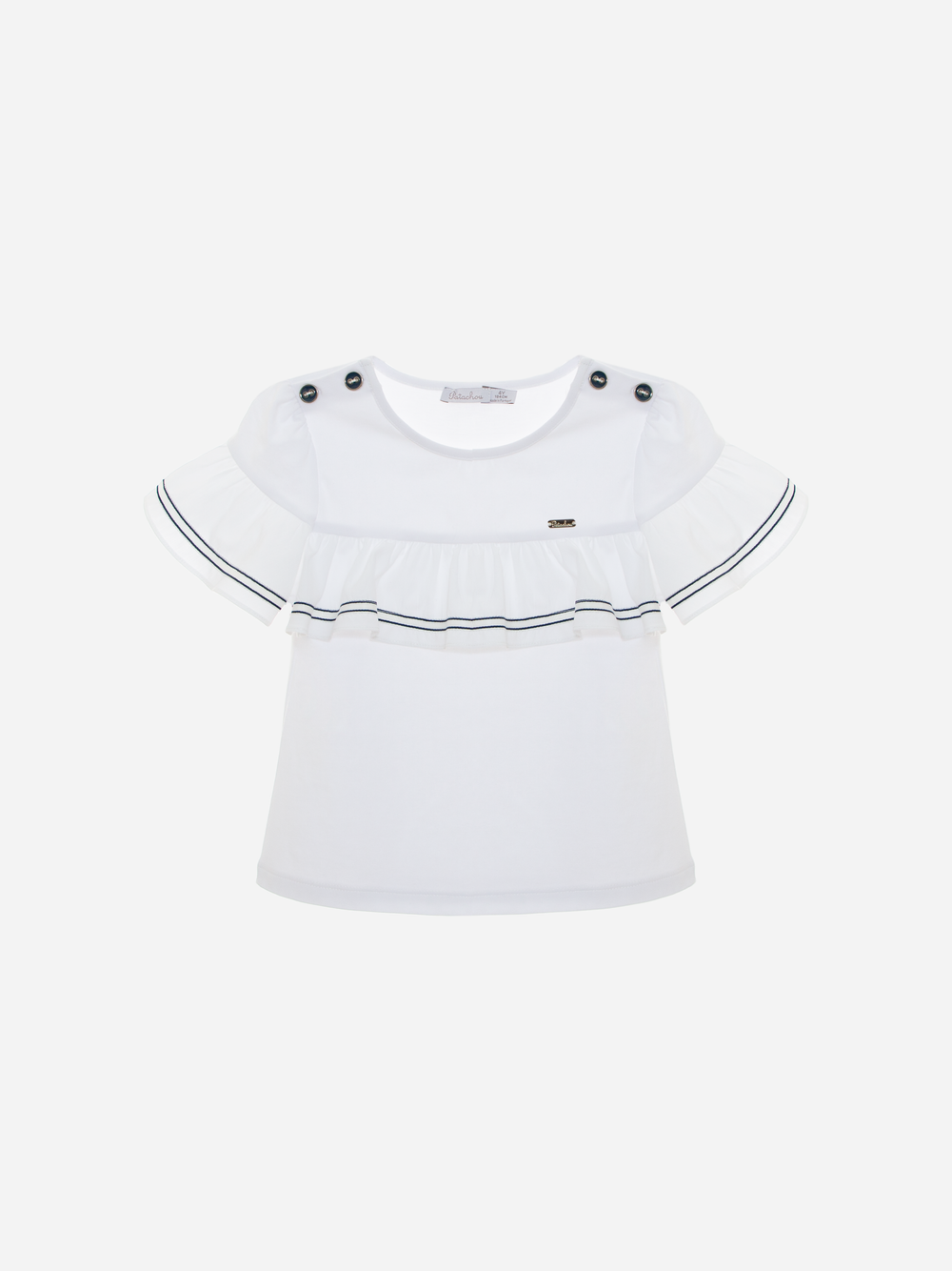 White Interlock T-shirt