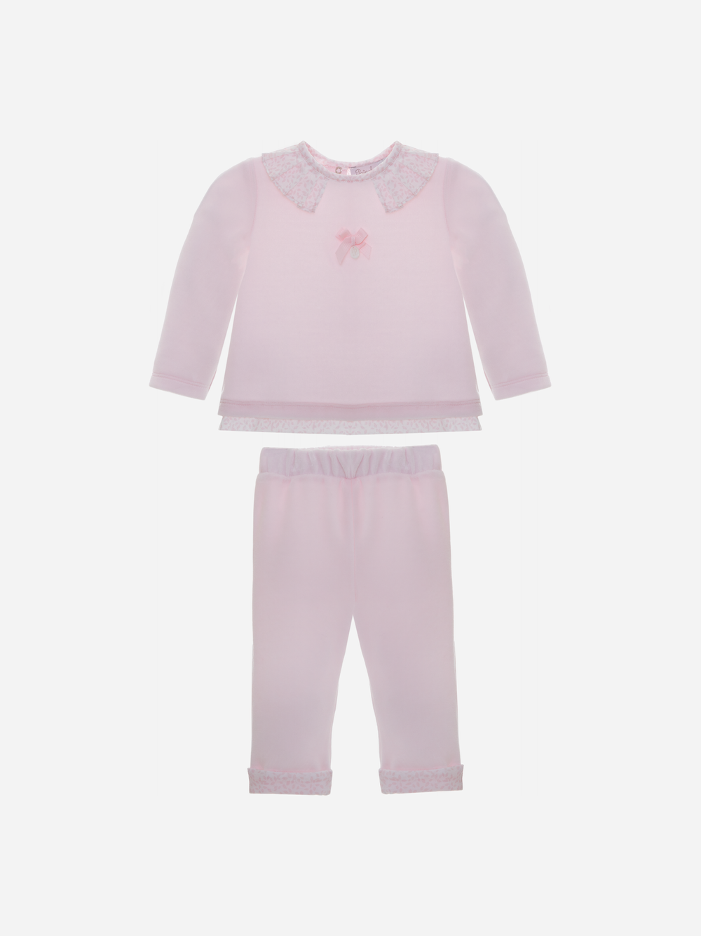 Pink Cotton Fleece Set 
