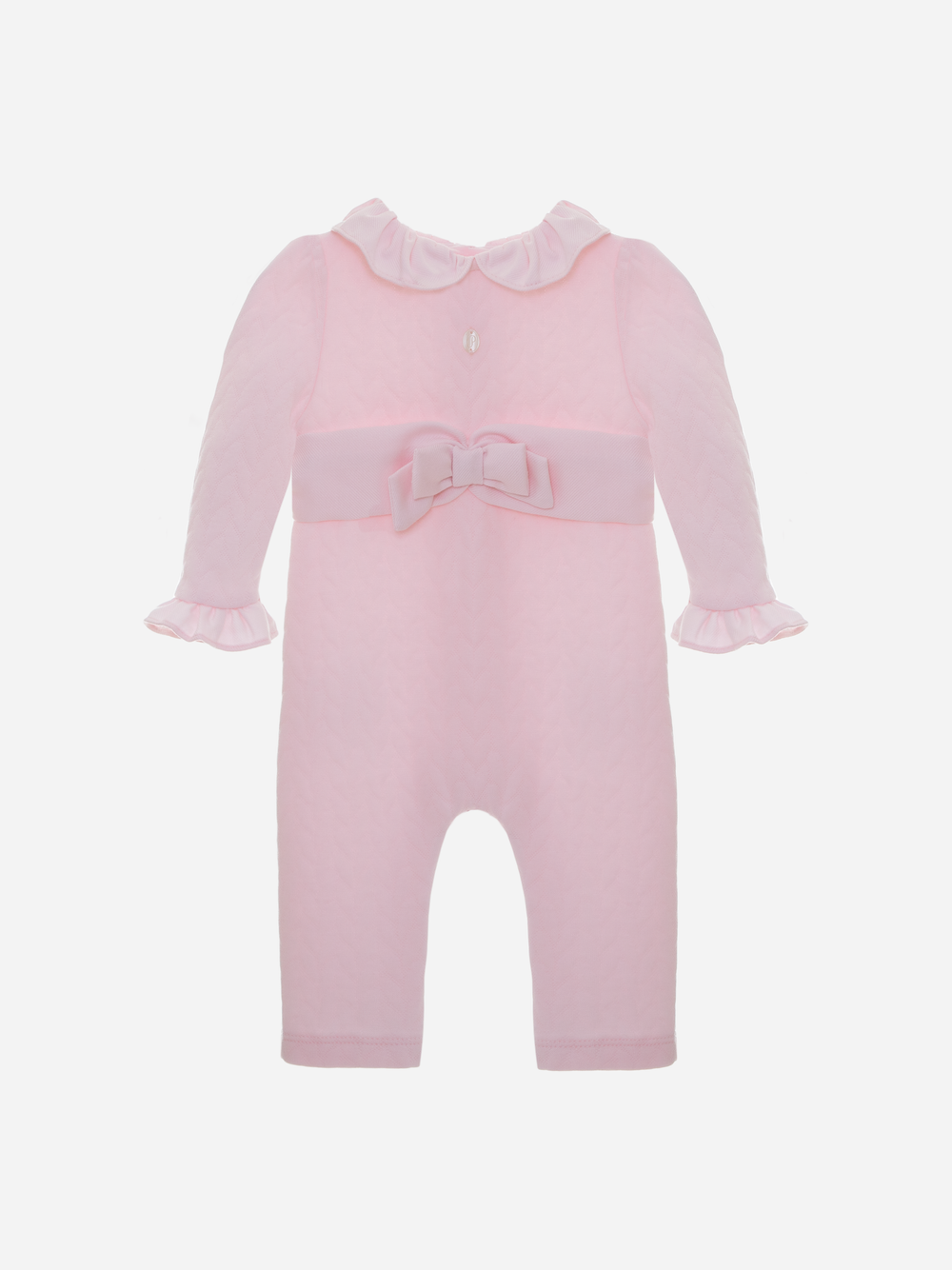 Pink Cotton Jersey Babygrow 