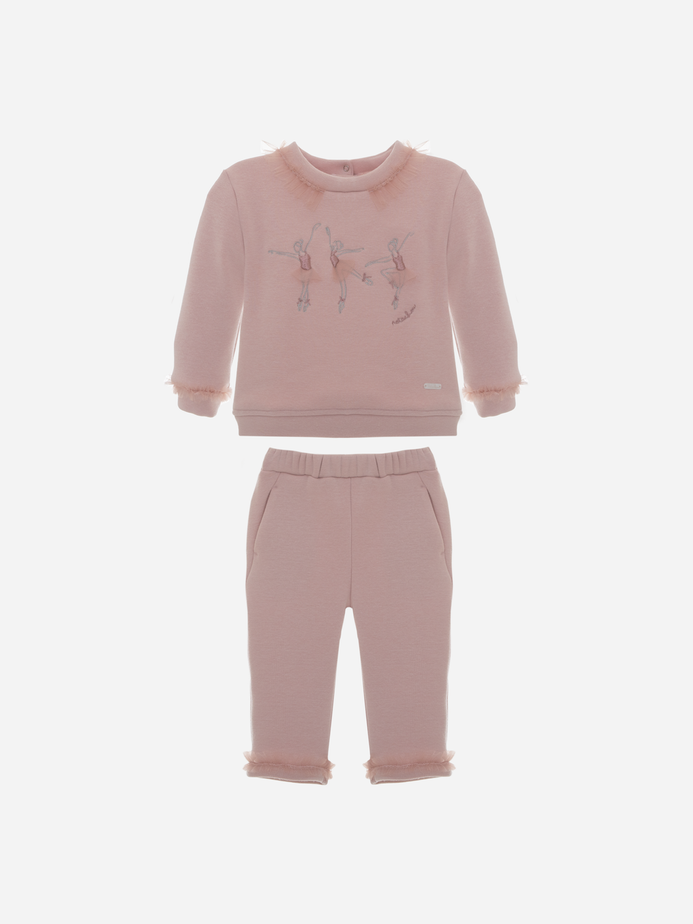 Pink Cotton Fleece Set