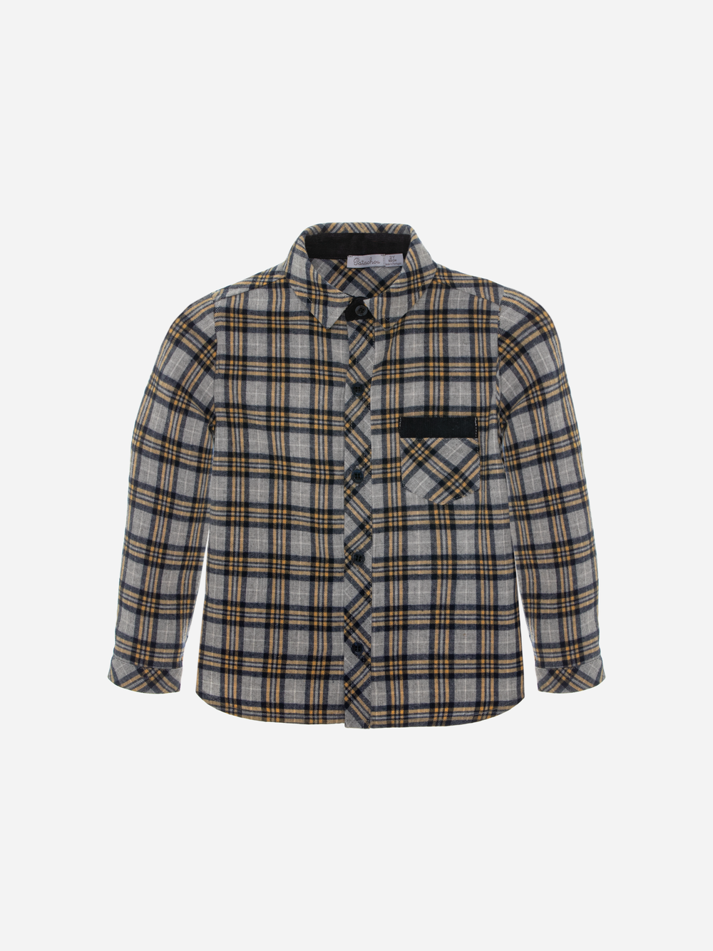 Grey Check Flannel Shirt