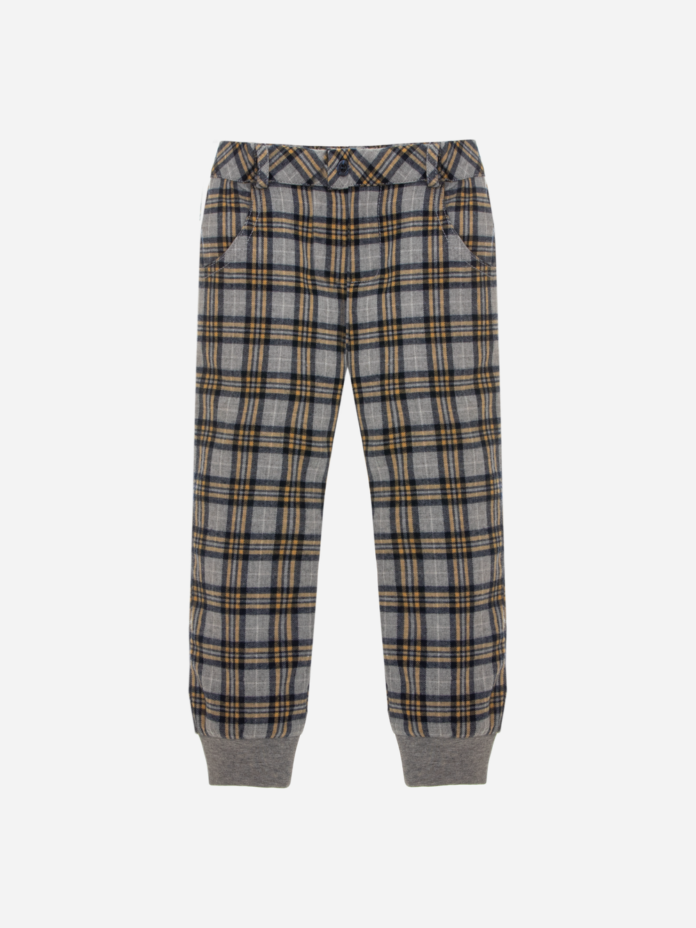 Grey Check Flannel Pants 