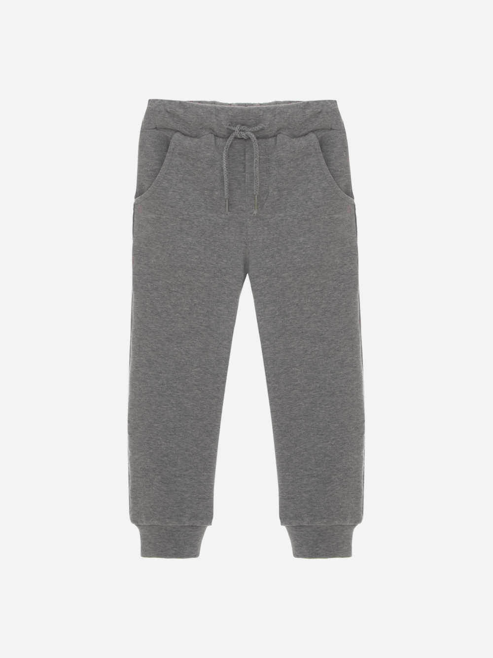 Grey Cotton Fleece Pants