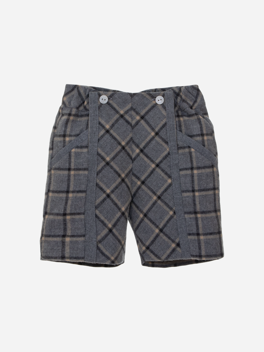 Grey Check Shorts