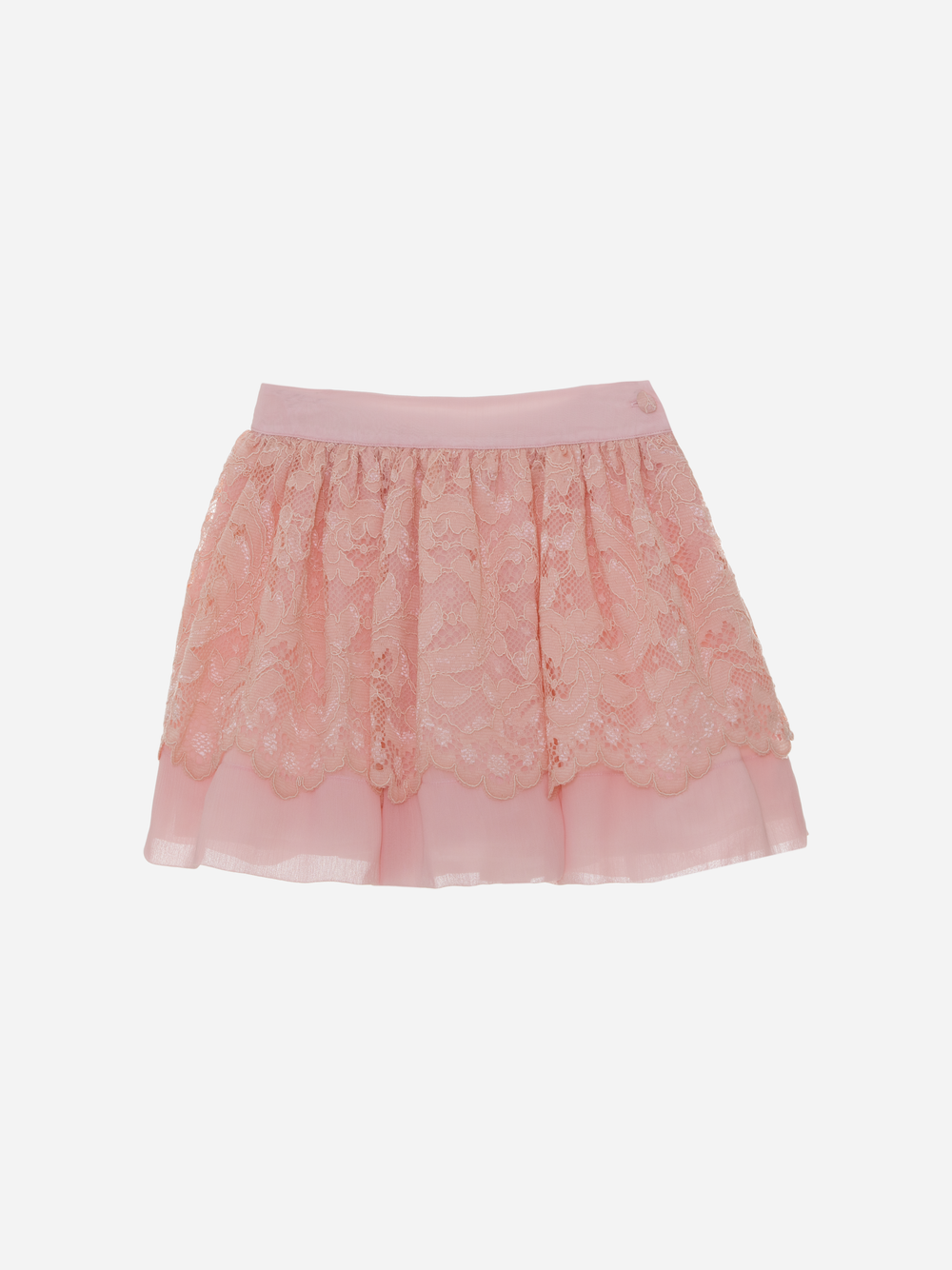 Light pink lace skirt