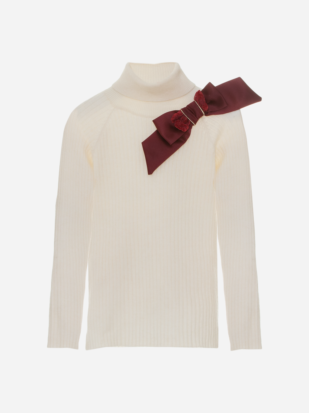 Off White Knit Turtleneck Sweater