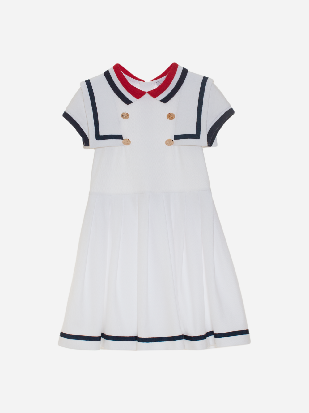 Vestido de menina marinheiro branco