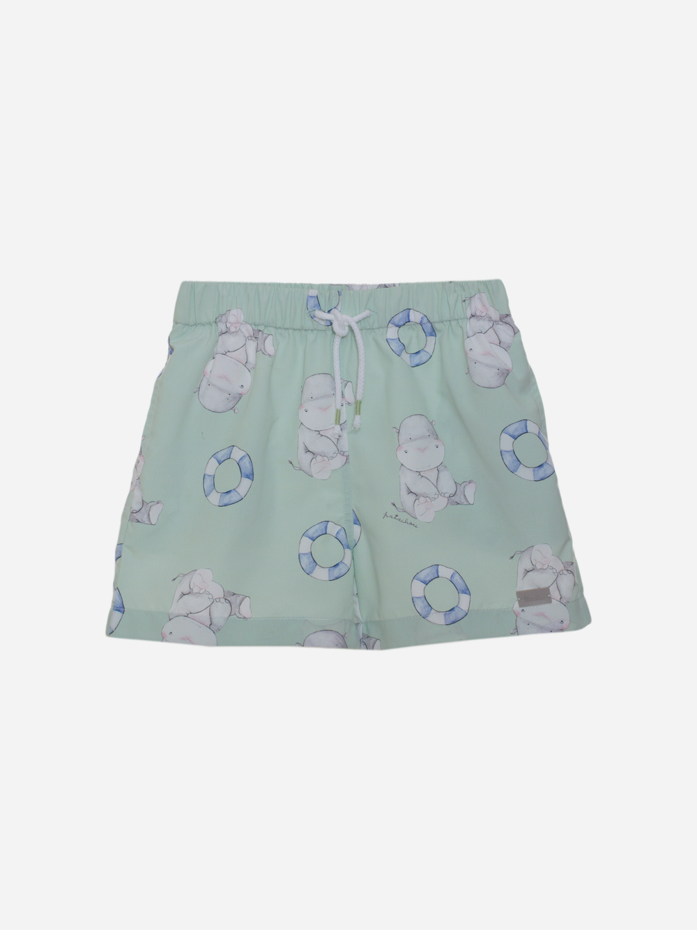 Hippo print swim shorts