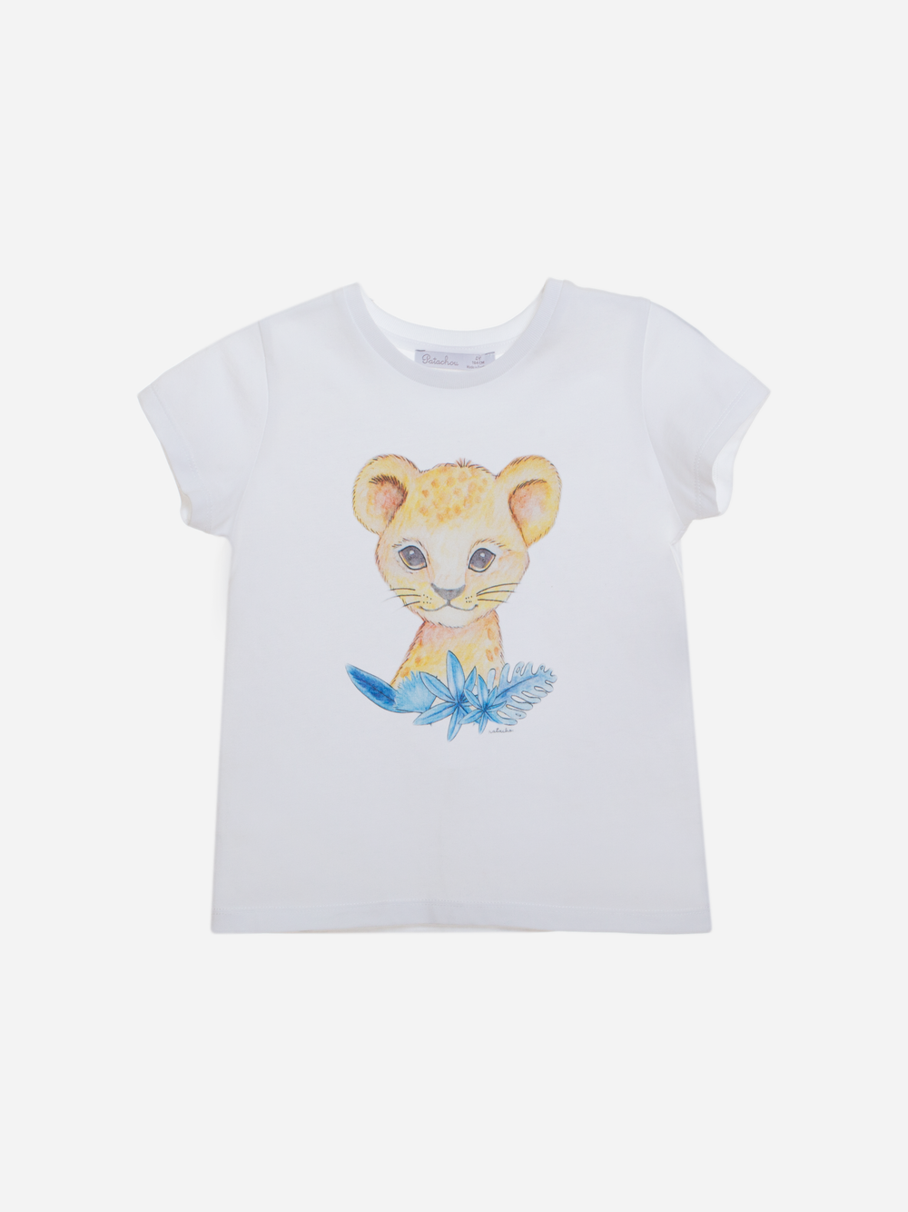 T-shirt de menino com estampado de leão