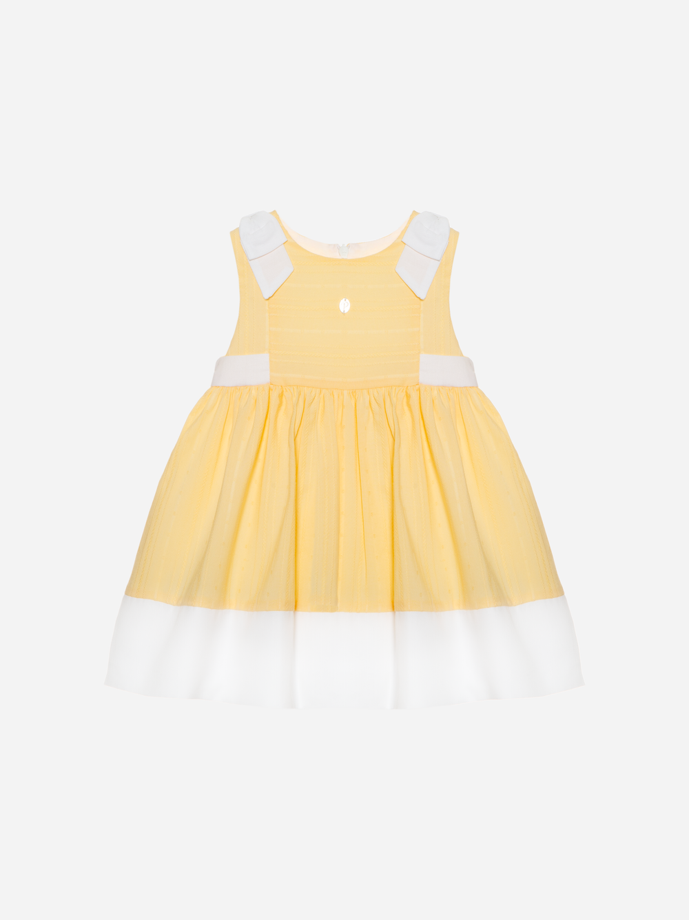 Yellow dress made in voile