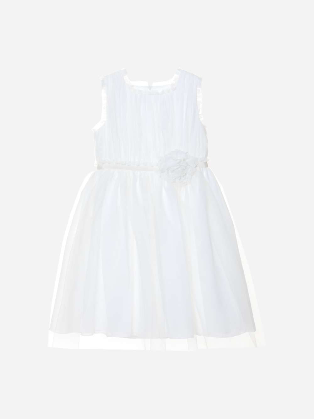 Girls white tulle dress