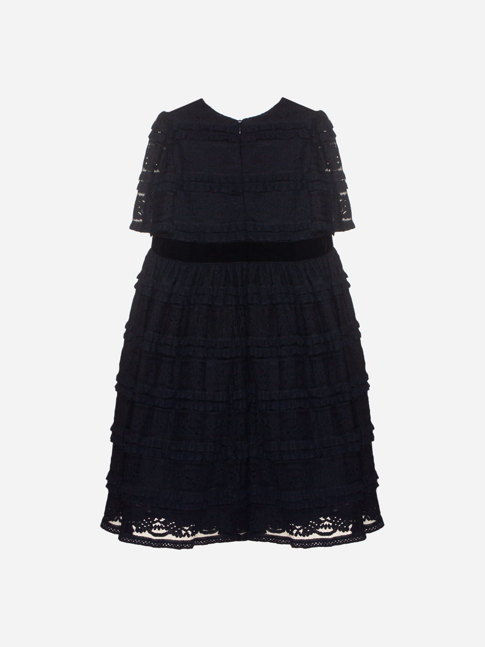 Black frilly lace dress