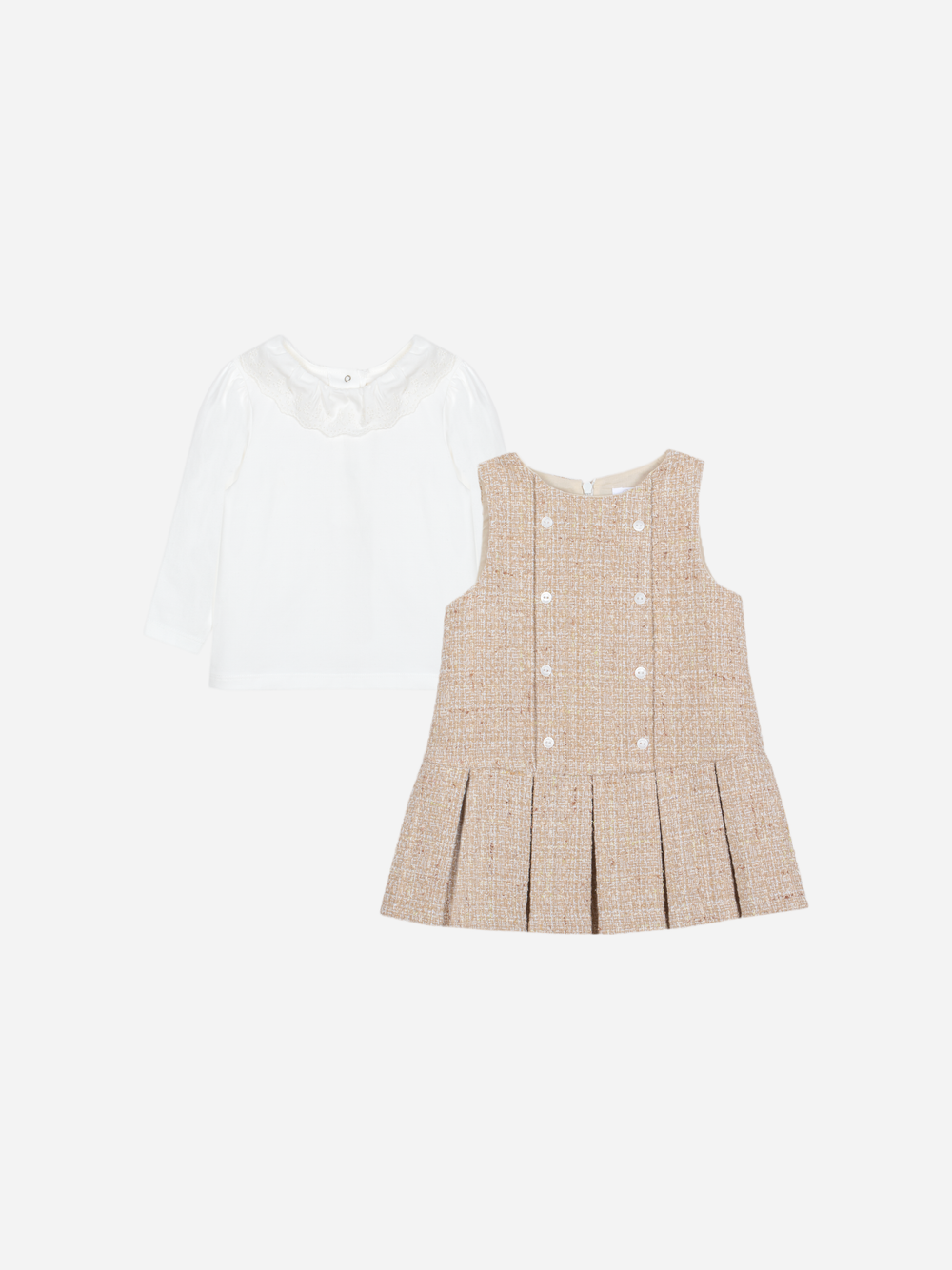 beige tweed dress set Endless Rose main image 0