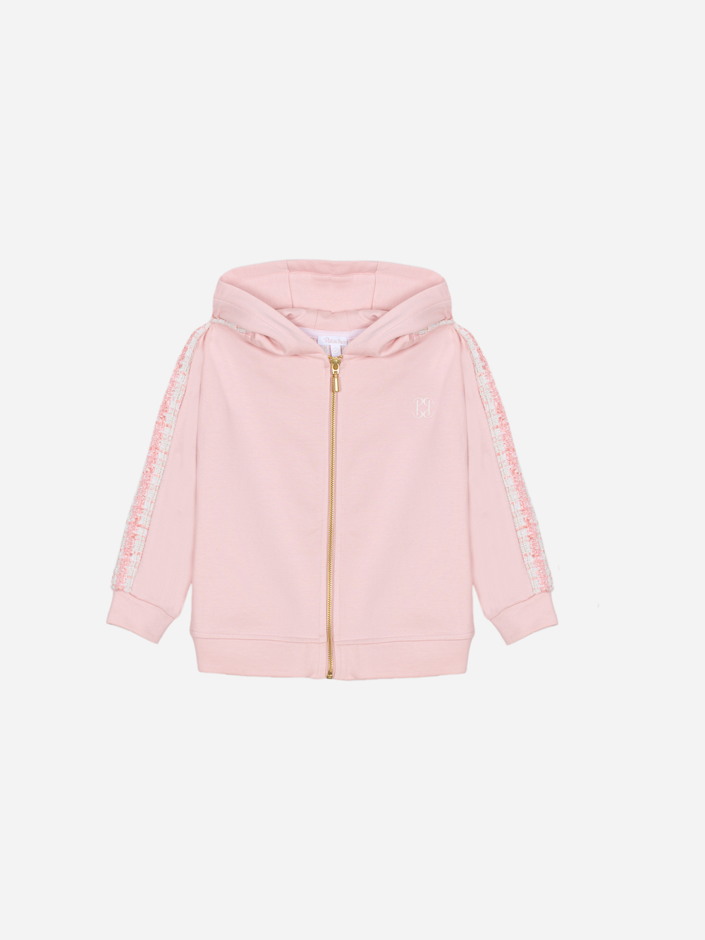Pale pink hooded jacket