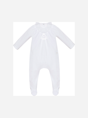 BABY GIRL PLAYSUIT - KNIT VELOUR