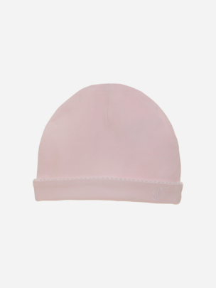 Pink jersey baby girl hat