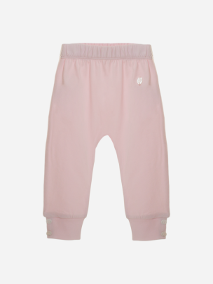 Basic pink jersey girls trousers
