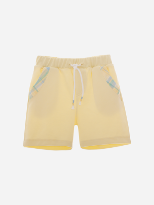 Yellow Interlock Shorts