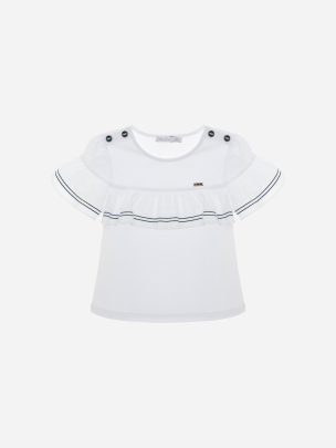 White Interlock T-shirt