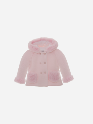 Pink Cotton Jersey Coat