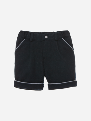 Navy blue flannel shorts