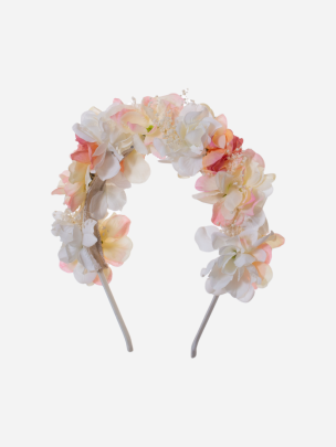 Girls headband with decorative flowers
