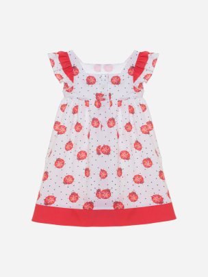 Ladybird print girls dress