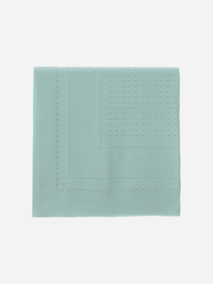 Green Water knit blanket