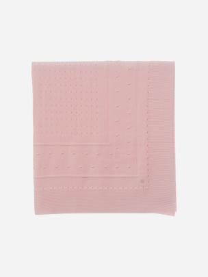 Pink knit blanket