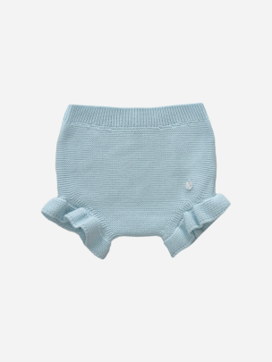 Tapa fraldas de bebé em malha azul claro