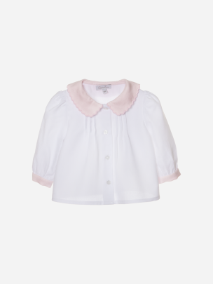 White viyela blouse