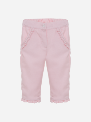 Pink flannel trousers