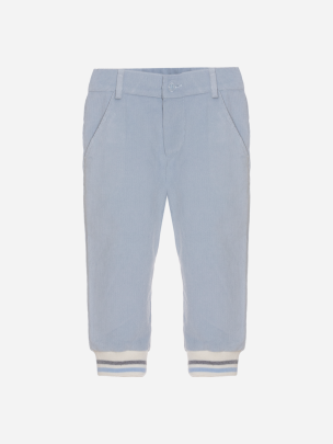 Sporty blue corduroy pants