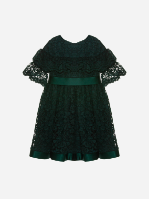 Dark Green lace dress