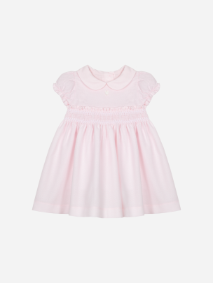 Pink cotton piquet dress