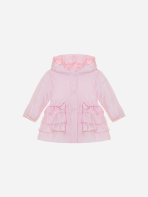 Pale pink raincoat