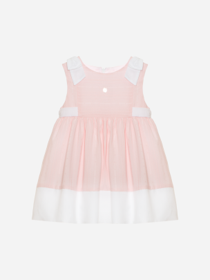 Pale pink dress made in voile