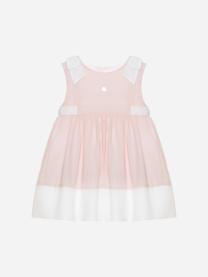 Pale pink dress made in voile
