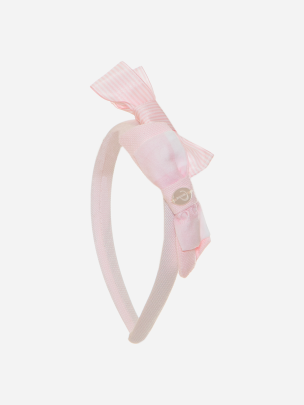 Pink headband with bows