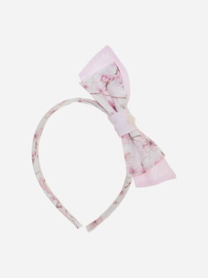 Pink headband with liberty print
