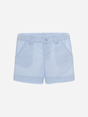 Blue Oxford shorts