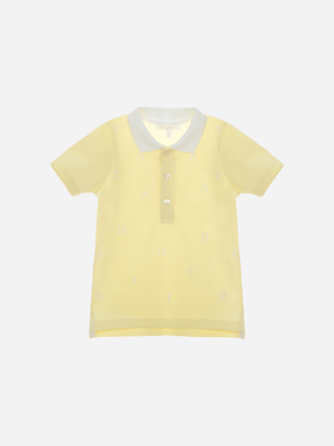 Boys yellow polo in jersey
