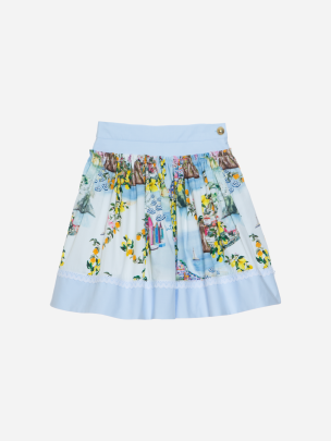 Girls skirt with Beach Club print