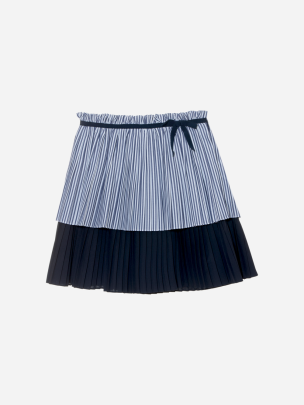 Navy Blue skirt with bow