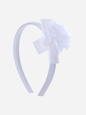 Beige headband with flower