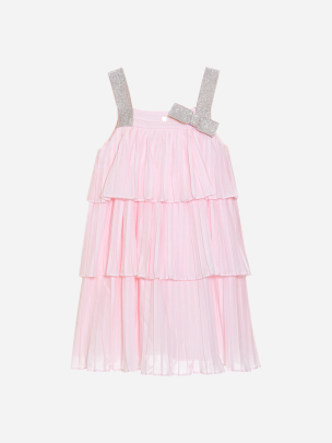 Pink tulle and chiffon dress