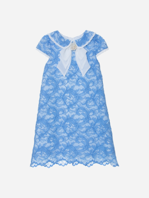 Light Blue lace dress with bow